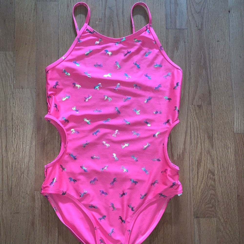 Girls Pink Swimsuit